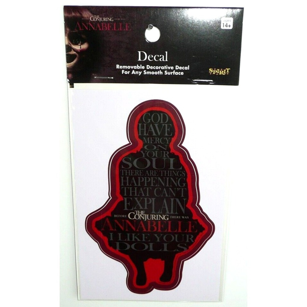 Annabelle Demonic Possessed Doll Decal Halloween Supernatural Horror Conjuring